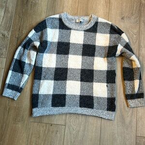Cyrus buffalo check sweater small